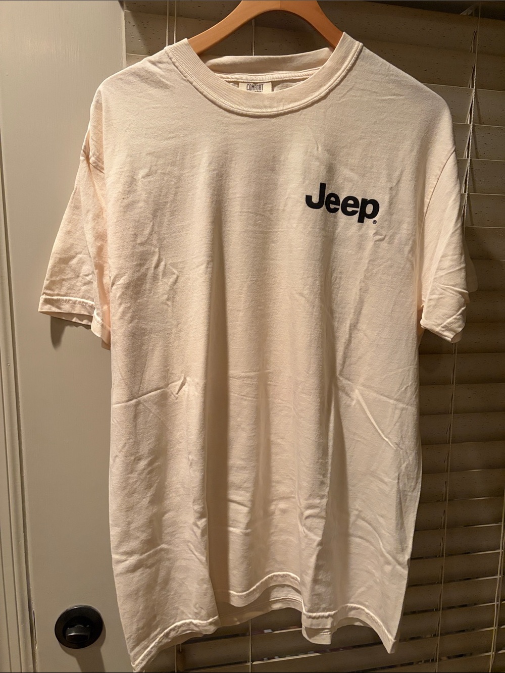 Jeep Cream Short Sleeve Logo Tee